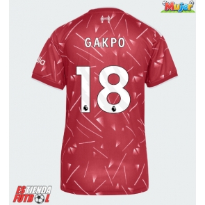 Liverpool Cody Gakpo #18 Primera Equipación Mujer 2026-27 Manga Corta